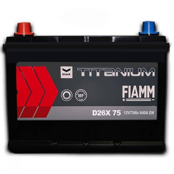 Авто акумулятор Fiamm Titanium pro black 6СТ-75L+ J D26X 75