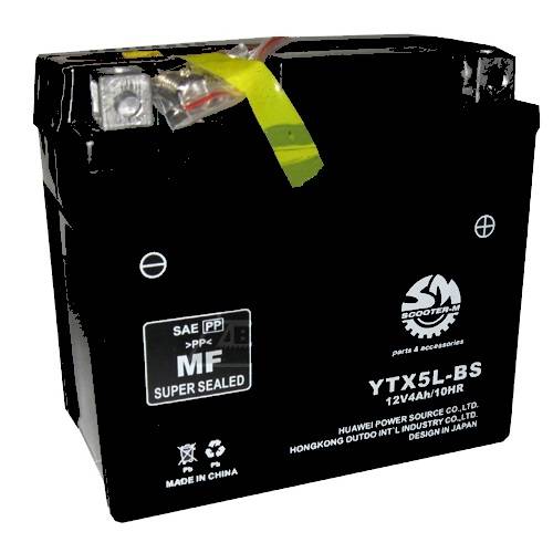 Мото акумулятор Outdo AGM 6СТ-4R+(YTX 5L-BS)