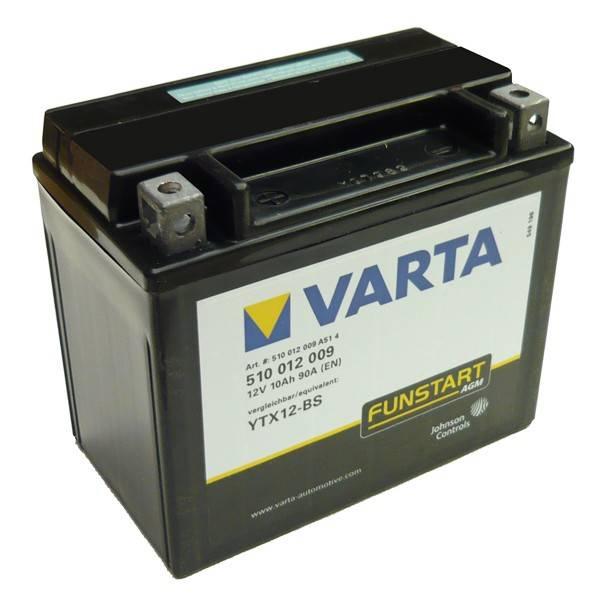 Автомобільний акумулятор Varta Moto 6СТ-10 L+ YTX12-4 YTX12-BS (510012009)