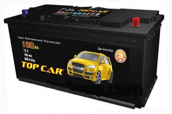 Автомобільний акумулятор Top Car 6СТ-100R+