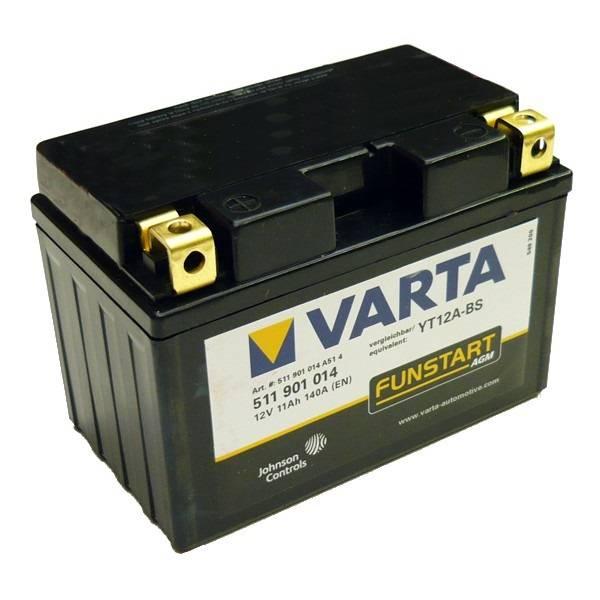 Автомобільний акумулятор Varta Moto 6СТ-11 L+ YT12A-4 YT12A-BS (511901014)