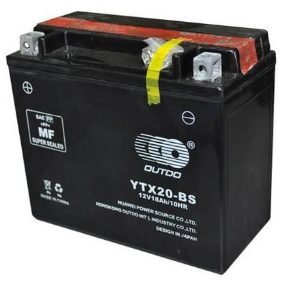 Мото акумулятор Outdo AGM 6СТ-18R+(YTX20-BS)