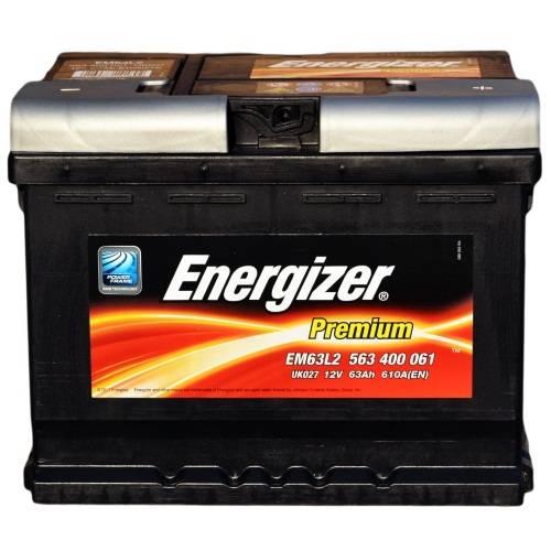Авто акумулятор Energizer Premium 6СТ-63R+(563400061)