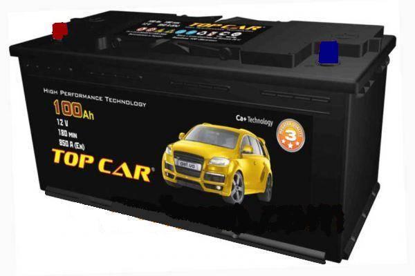 Автомобільний акумулятор Top Car 6СТ-100L+