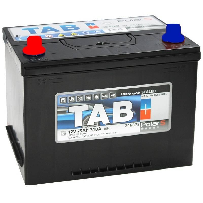 Авто акумулятор TAB Polar S 6СТ-75L+(TAB75L)J