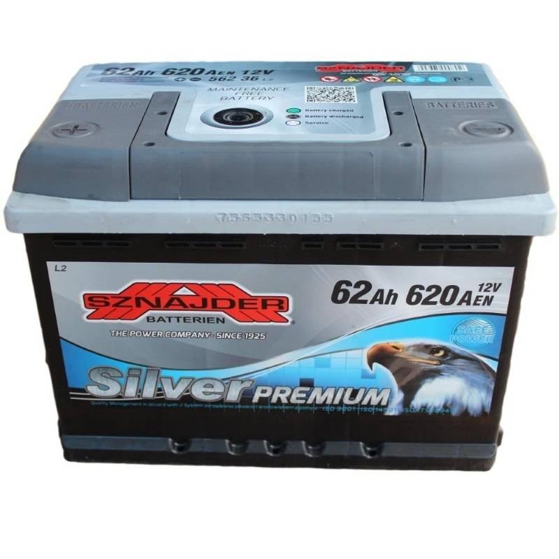 Автомобільний акумулятор Sznajder Silver Premium 6СТ-62 R+(562 35)