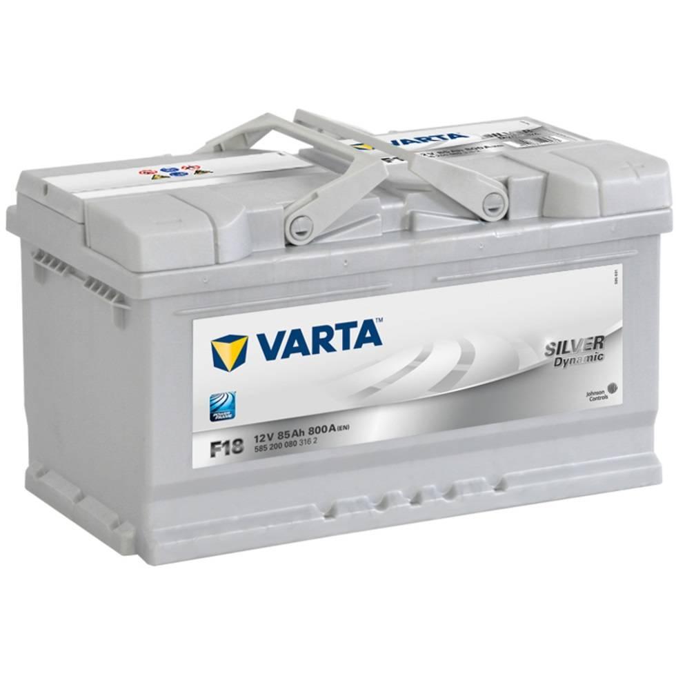 Авто акумулятор Varta Silver Dynamic F18 (585200080) 6СТ-85 R+