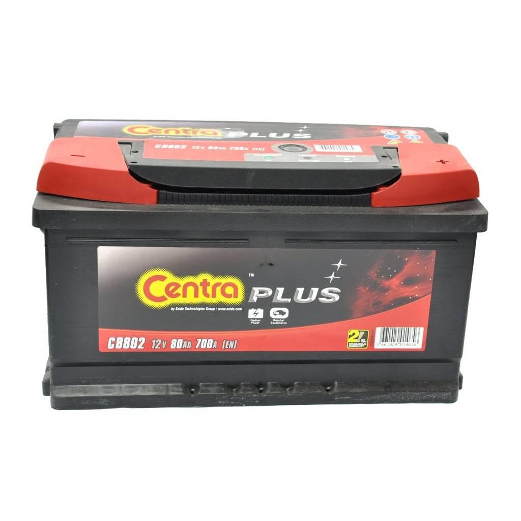 Автомобільний акумулятор Centra Plus 6СТ-80 R+(CB802)