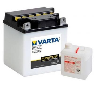 Авто акумулятор Varta Moto 6СТ-6 R+ 12N5.5A-3B (506012004)