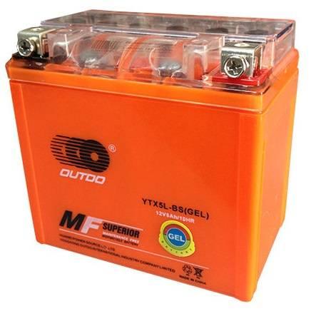 Мото акумулятор Outdo GEL 6СТ-5R+(YTX5L-BS)