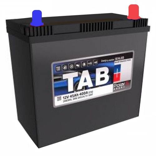 Авто акумулятор TAB Polar S 6СТ-45R+(TAB45R) тонка клемма
