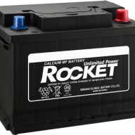 Автомобільний акумулятор Rocket 6СТ-60R+ (SMF 56030)