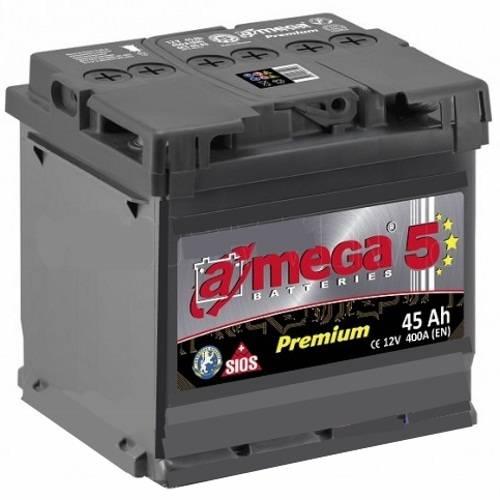 Авто акумулятор A-mega Premium 6СТ-45 R+