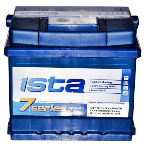 Авто акумулятор Ista 7 Series 6ст-52 R+