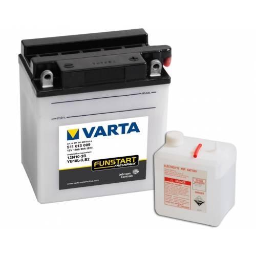 Автомобільний акумулятор Varta Moto 6СТ-11 R+ 12N10-3B YB10L-B / YB10L-B2 (511013009)