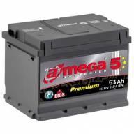 Авто акумулятор A-mega Premium 6СТ-63 R+