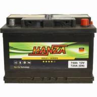 Авто акумулятор Hanza Gold 6СТ-74R+
