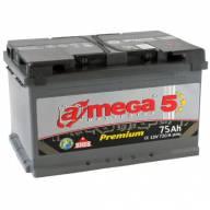 Авто акумулятор A-mega Premium 6СТ-75 R+