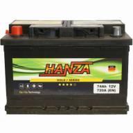 Авто акумулятор Hanza Gold 6СТ-74L+