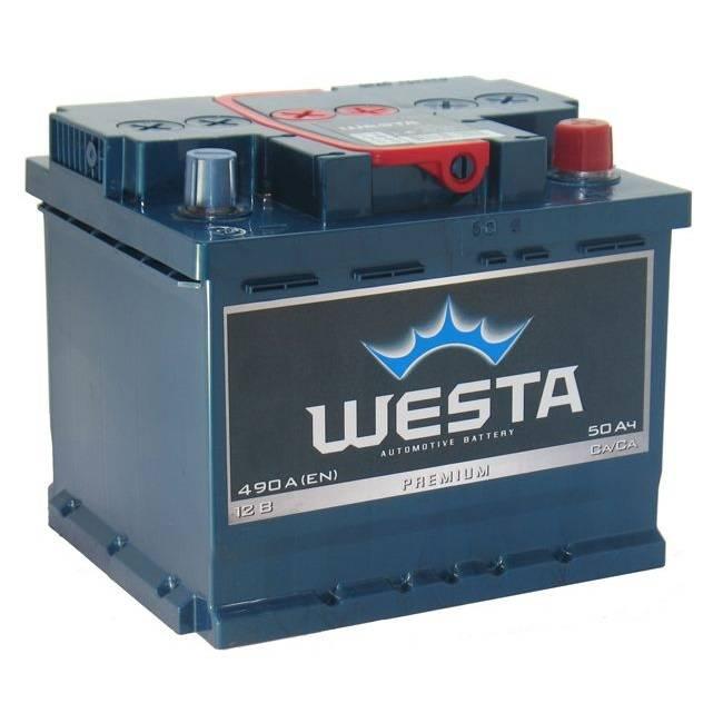 Авто акумулятор Westa 6ст-50 R+