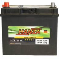 Авто акумулятор Hanza Gold 6СТ-45L+ J