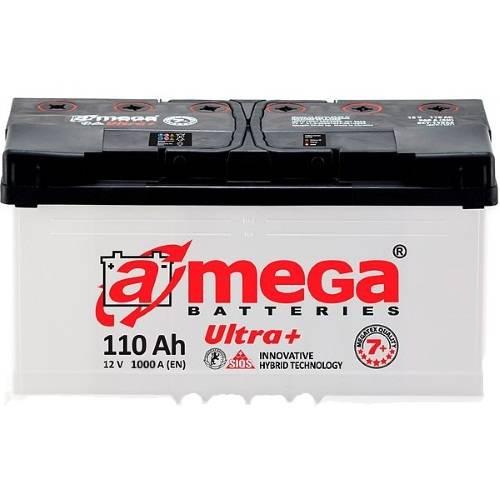 Авто акумулятор A-mega Ultra Plus 6СТ-110 R+