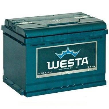 Авто акумулятор Westa 6ст-74 L+