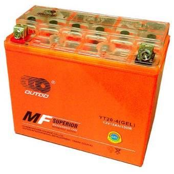 Мото акумулятор Outdo GEL 6СТ-18R+(YT 20-4)