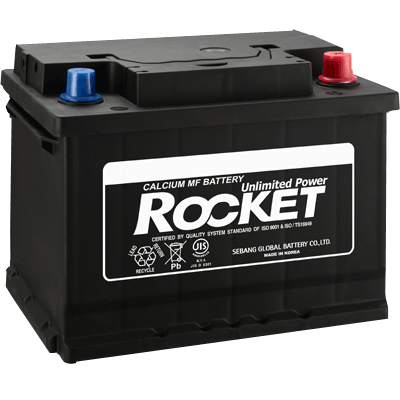 Автомобільний акумулятор Rocket 6СТ-60R+ (56030-MF)