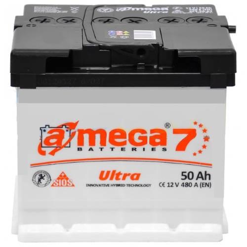 Авто акумулятор A-mega Ultra 6СТ-50 R+