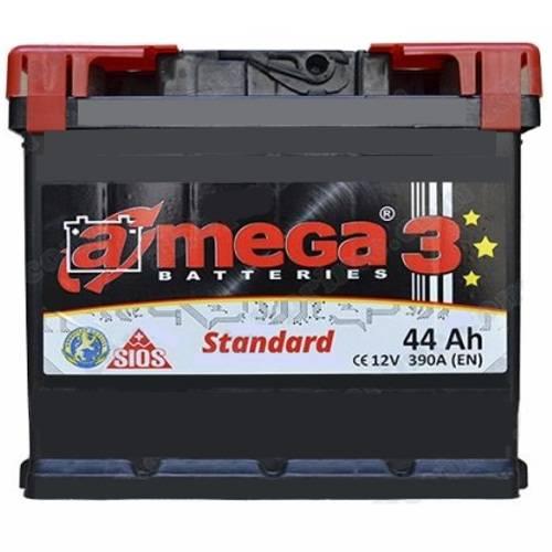 Авто акумулятор A-mega Standart 6СТ-44 R+