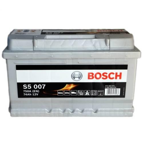 Автомобільний акумулятор Bosch S5 (0092S50070) 6СТ- 74 R+(S5 007)