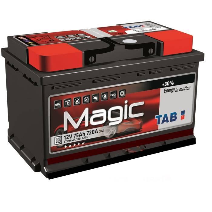 Авто акумулятор TAB Magic 6СТ-75R+(57510 MF)