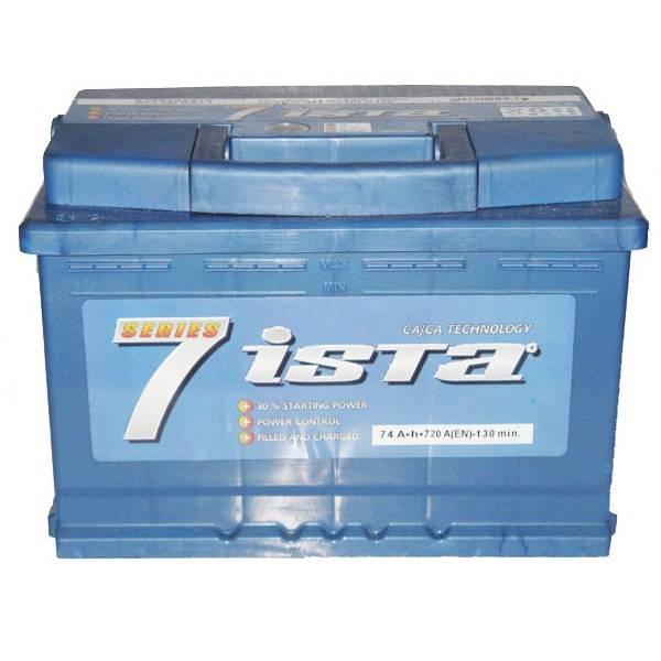 Авто акумулятор Ista 7 Series 6ст-74 L+