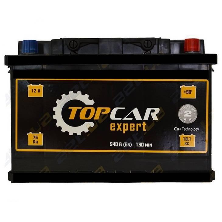 Автомобільний акумулятор Top Car Expert 6СТ-75R+