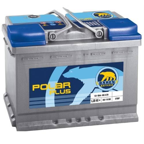 Автомобільний акумулятор Baren Polar Plus L2B 60+ 6СТ-60R+(560119060)