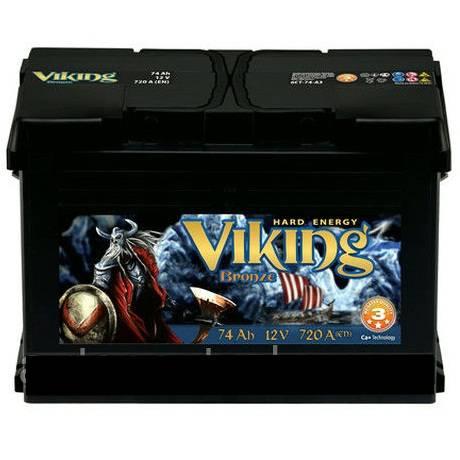 Автомобільний акумулятор Viking Bronze 6СТ-74 R+