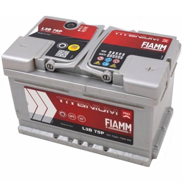 Автомобільний акумулятор Fiamm Titanium PRO 6СТ-75R+ L3B 75P