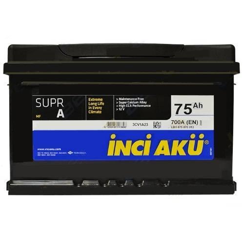 Авто акумулятор Inci Aku Supr A 6СТ-75R+