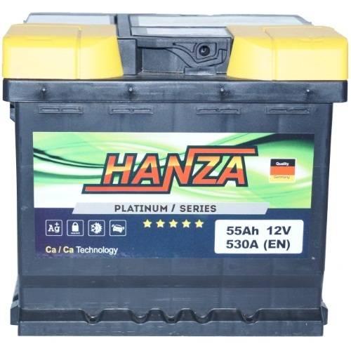 Авто акумулятор Hanza Platinum 6СТ-55R+