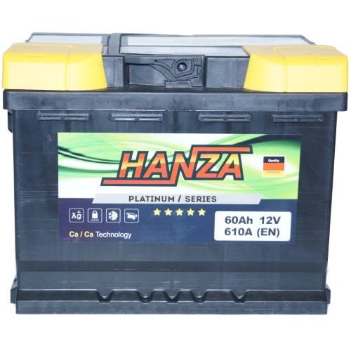 Авто акумулятор Hanza Platinum 6СТ-60R+