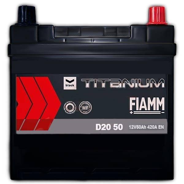 Авто акумулятор Fiamm Titanium pro black 6СТ-50R+ J D20 50