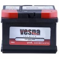 Акумулятор для автомобіля Vesna Premium 6СТ-62R+