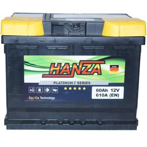 Авто акумулятор Hanza Platinum 6СТ-60L+