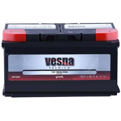 Акумулятор для автомобіля Vesna Premium 6СТ-100R+