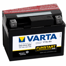 Автомобільний акумулятор Varta Moto 6СТ-3 R+ YT4L-4 YT4L-BS (503014003)