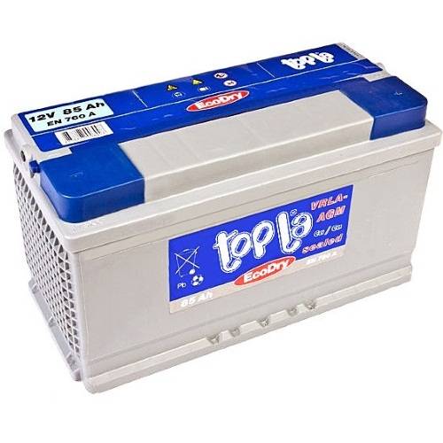 Авто акумулятор Topla EcoDry 6СТ-85R+(0012912)