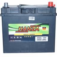 Авто акумулятор Hanza Gold 6СТ-45R+ J