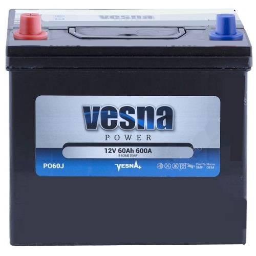 Акумулятор для автомобіля Vesna Power 6СТ-60L+ J