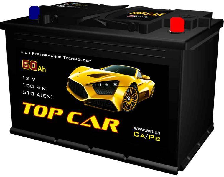 Авто акумулятор Top Car 6СТ-60R+